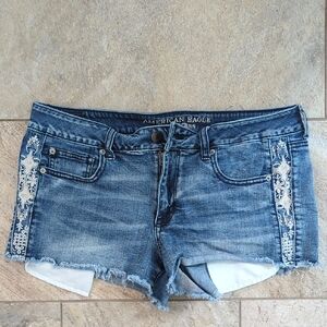 American Eagle Outfitters Women's Blue Denim Shorts